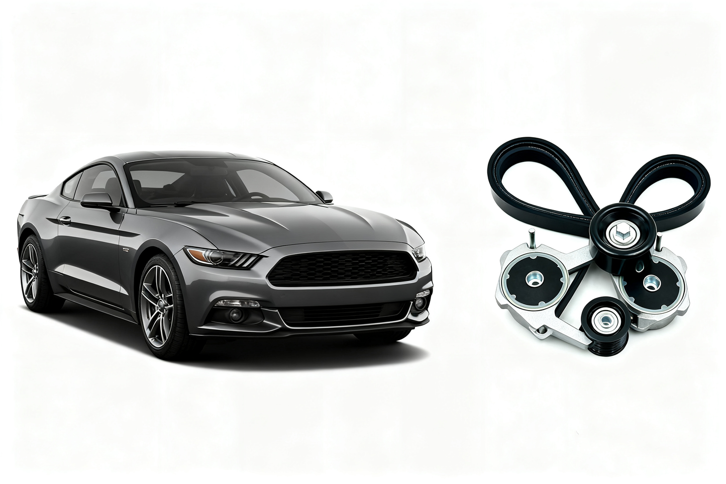 Automotive Multi-V Belt Kit - Heat-Resistant (-40℃ to 130℃) for Car Engines & Accessories